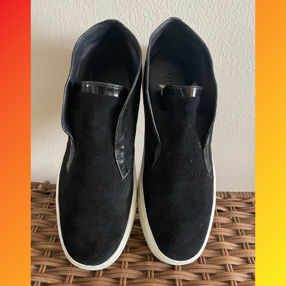 Vince Suede and patent leather Slip on kicks - Picture 2 of 6